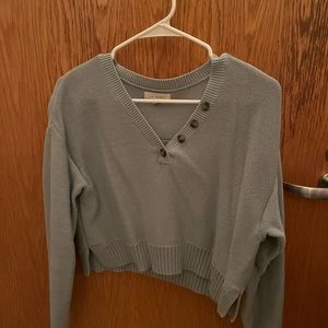 a turquoise, textured sweater size xs